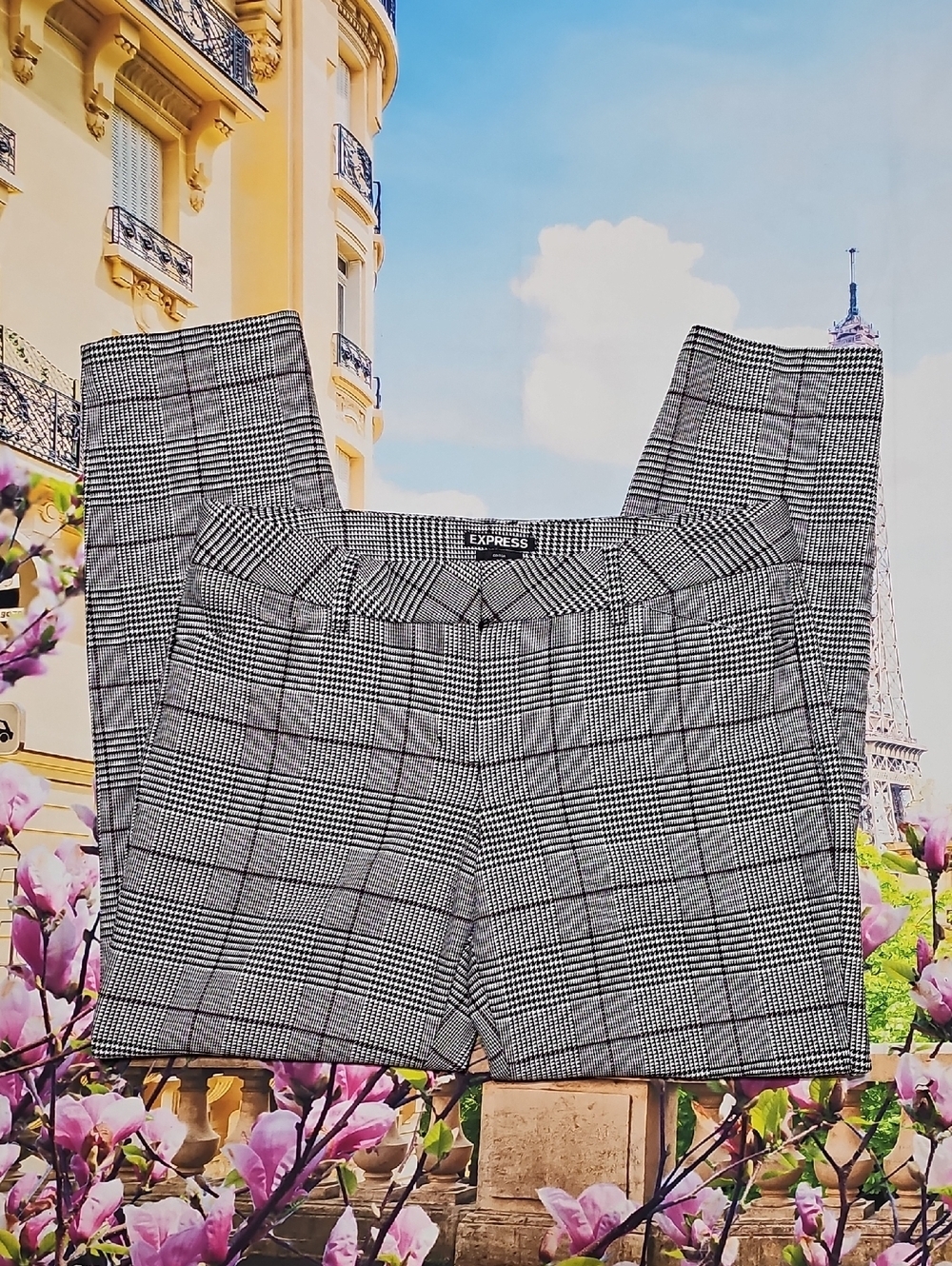 Express Plaid Houndstooth Dress Pants Size 6